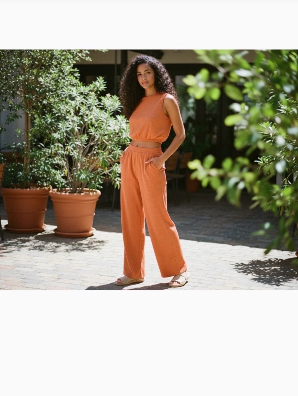 Paper Crane Wide-Leg Jumpsuit Pants in Mustard